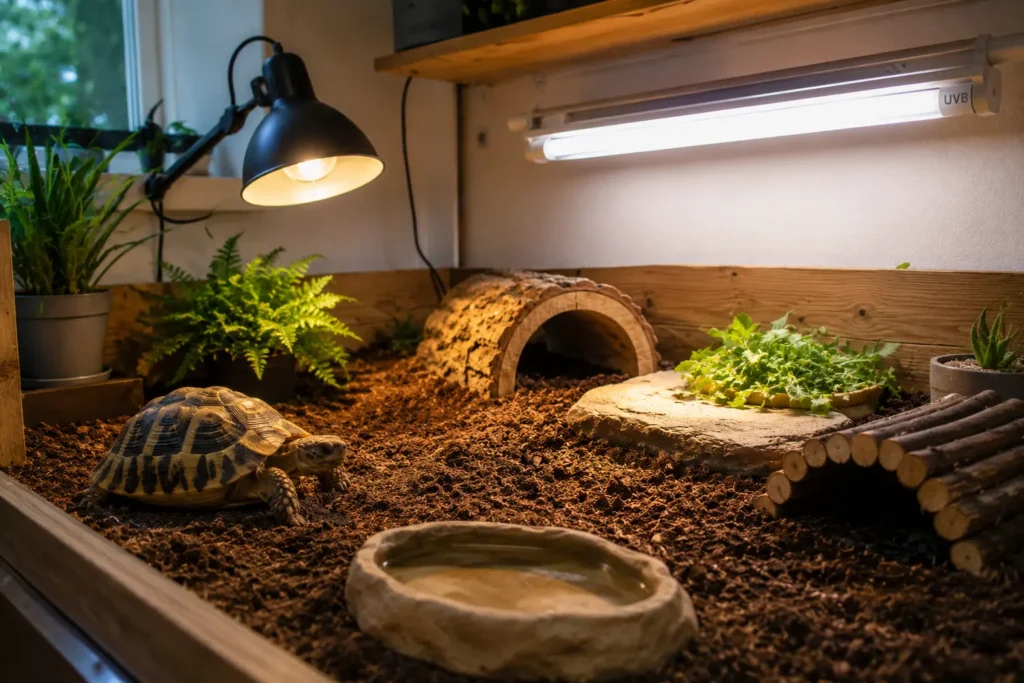 installation tortue terrestre chaleur uvb