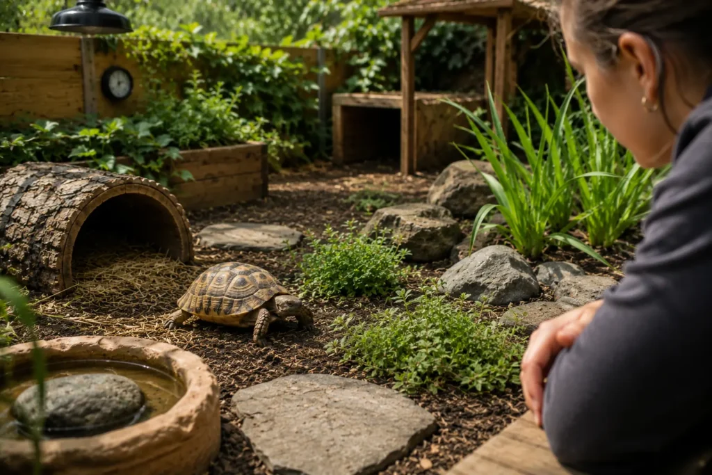 limiter manipulation tortue terrestre