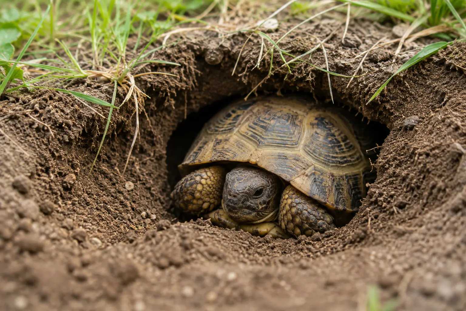 J'ai paniqué quand ma tortue est restée enterrée plusieurs jours