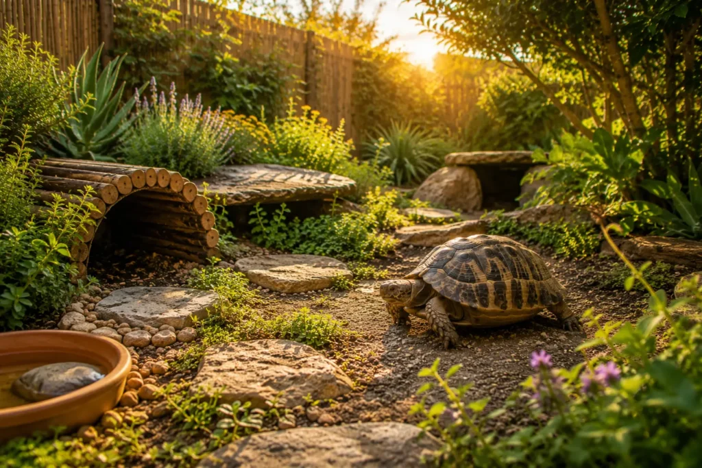 habitat adapté température tortue terrestre