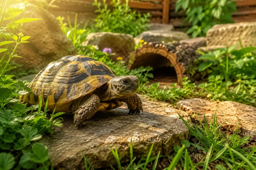 Température et chaleur pour une tortue terrestre : ce qu’il faut savoir