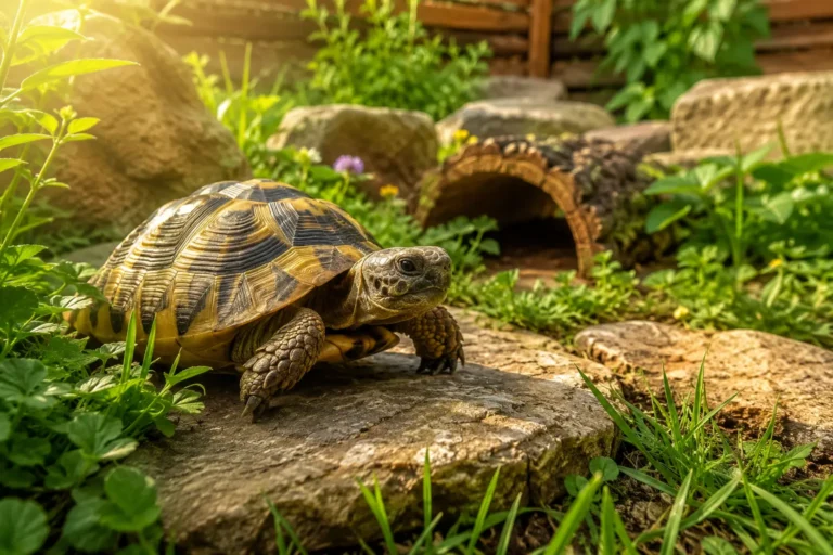 Température et chaleur pour une tortue terrestre : ce qu’il faut savoir