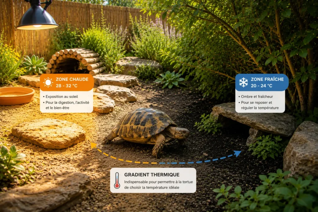gradient thermique tortue terrestre