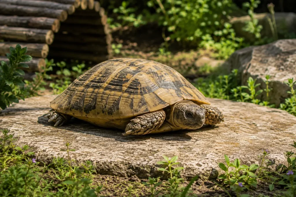 tortue terrestre immobile