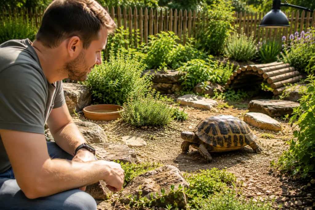 observation comportement tortue terrestre