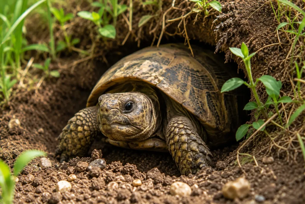 observation comportement tortue terrestre