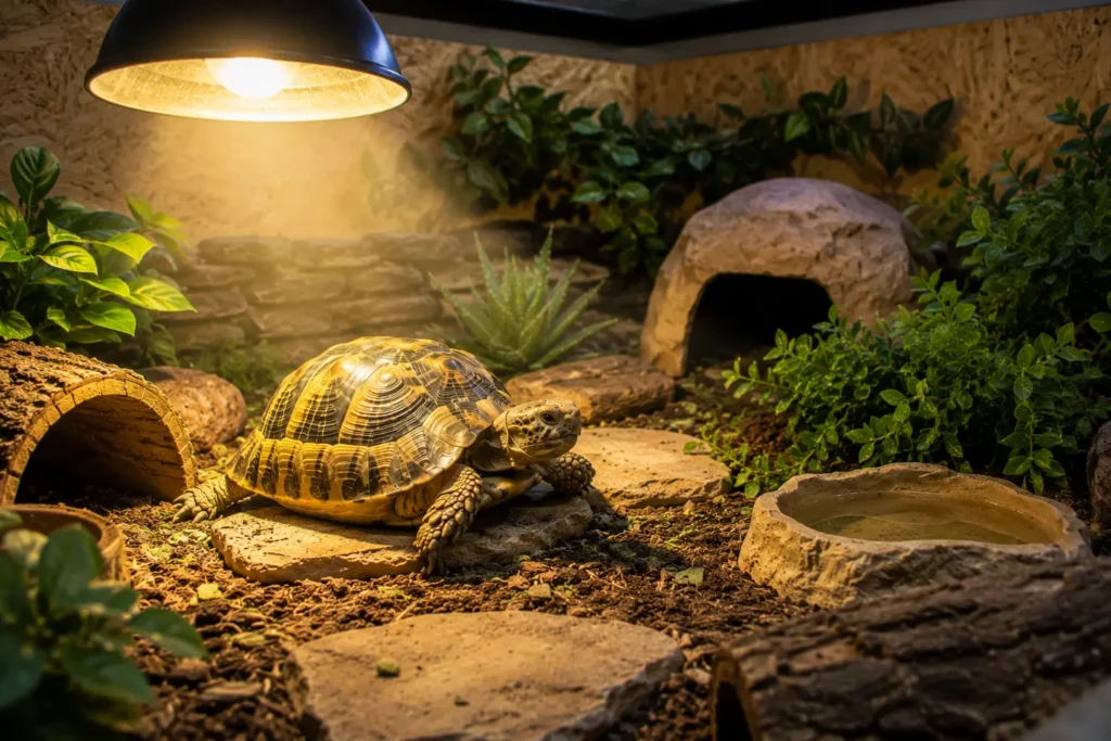 uvb tortue terrestre interieur