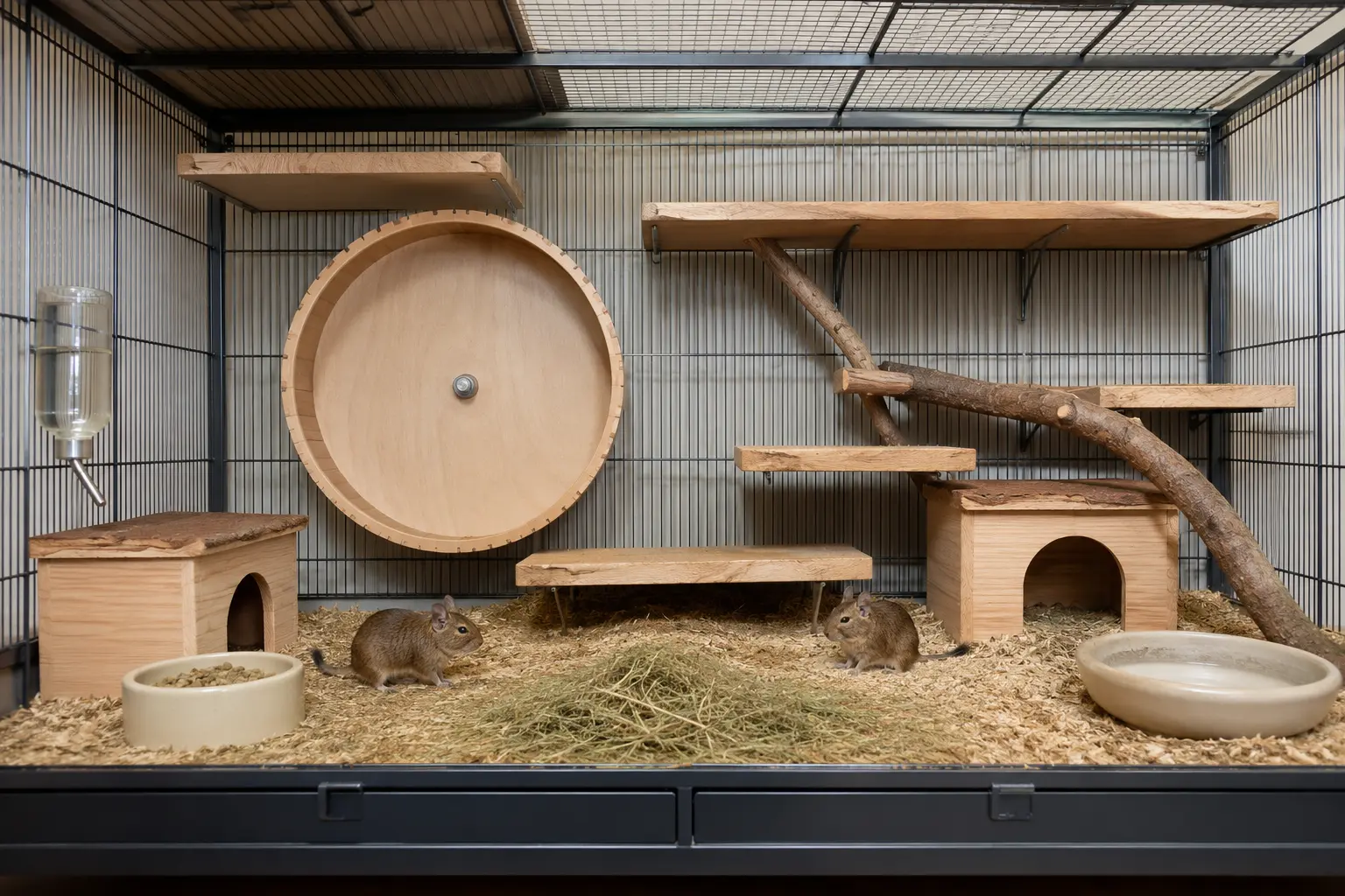 Accessoires indispensables pour une cage d’octodon