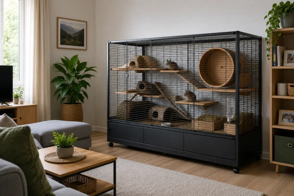 Meilleur emplacement pour une cage d’octodon dans une pièce de vie