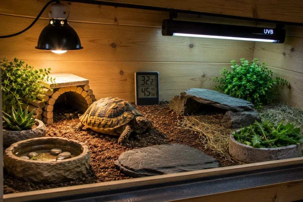 contrôler température tortue terrestre