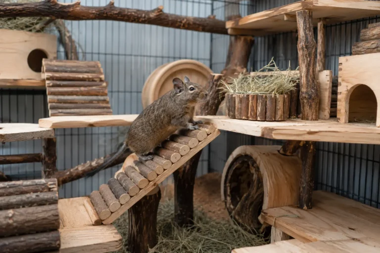 Cage haute ou basse pour un octodon : que choisir ?