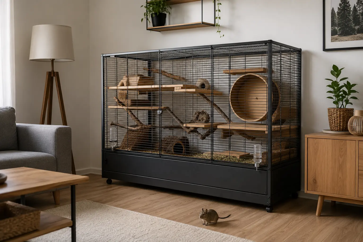Où installer la cage d’un octodon dans la maison ?