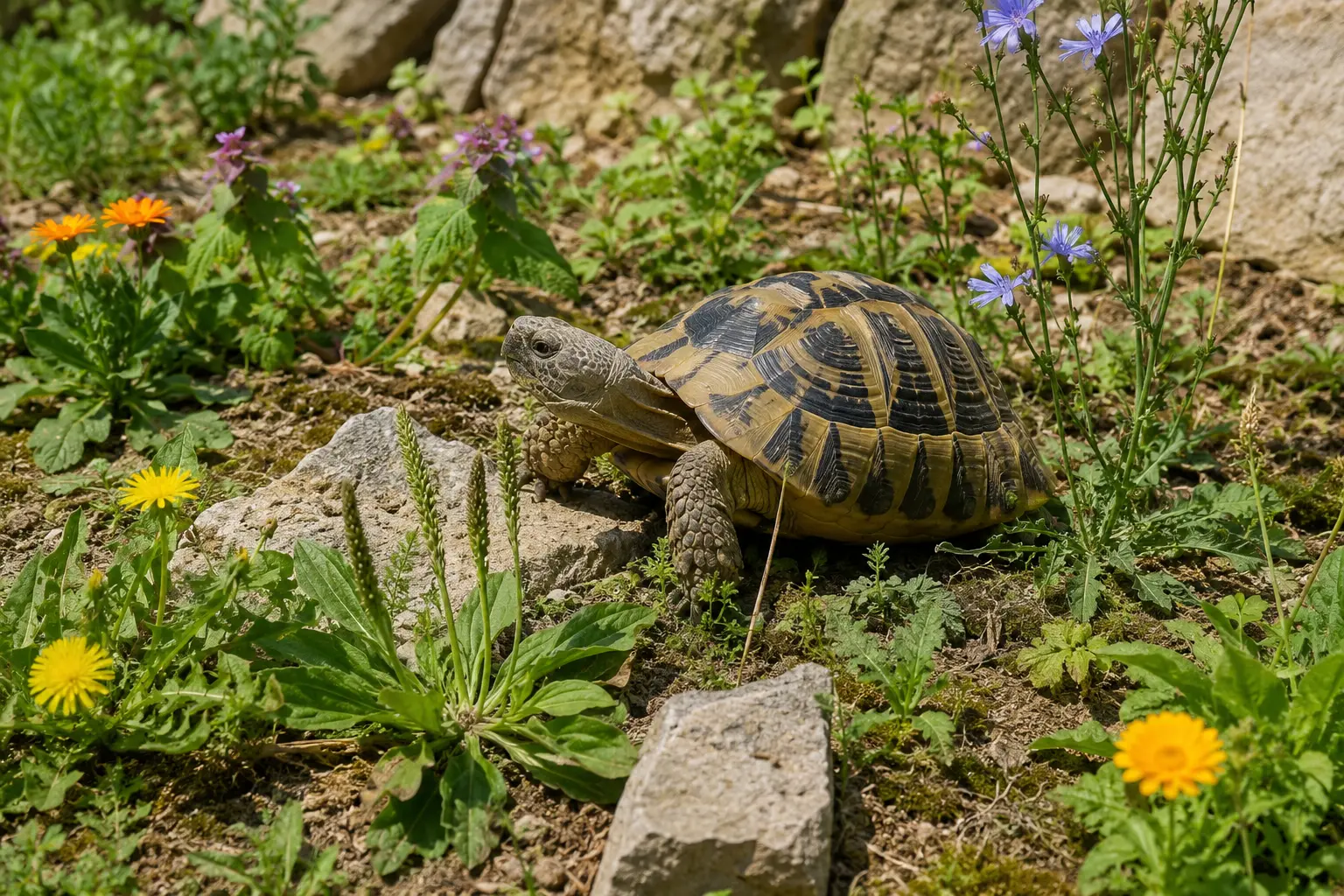 Quelles plantes semer dans un enclos pour tortue terrestre ?