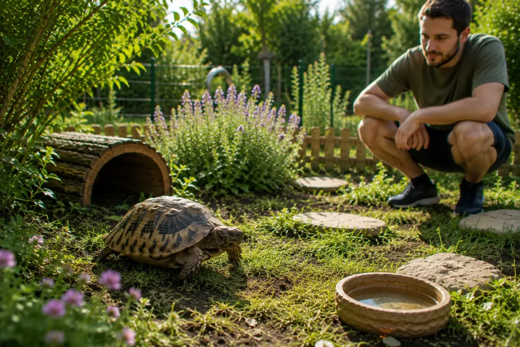 observer une tortue terrestre
