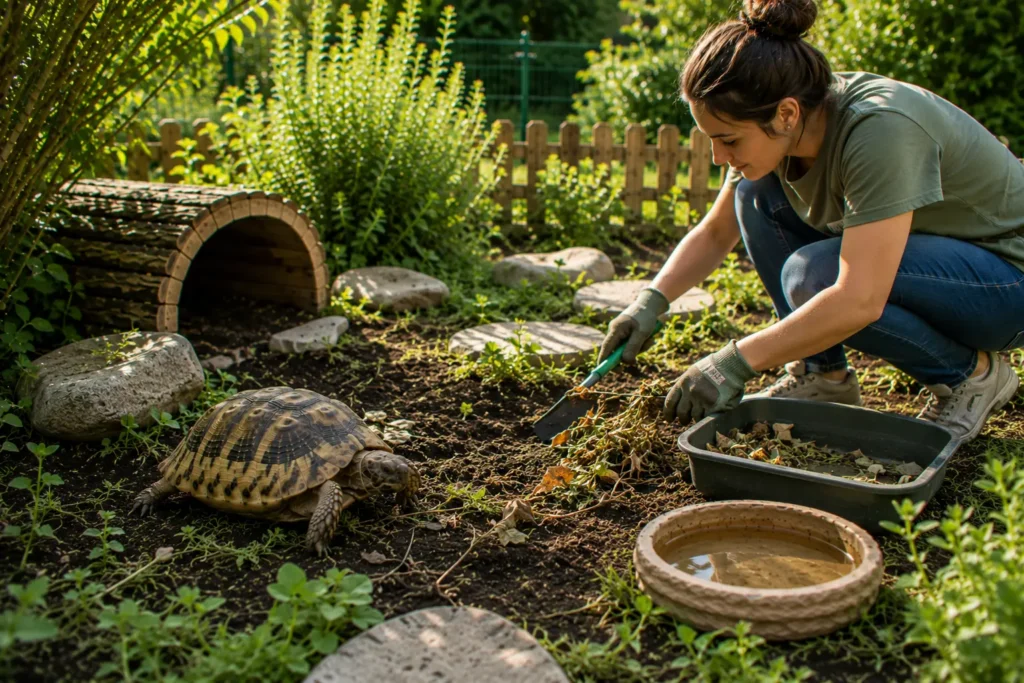 entretien habitat tortue terrestre