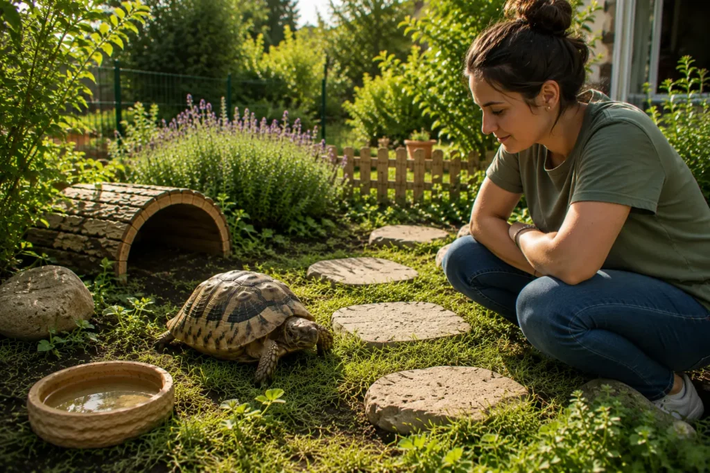 routine quotidienne tortue terrestre