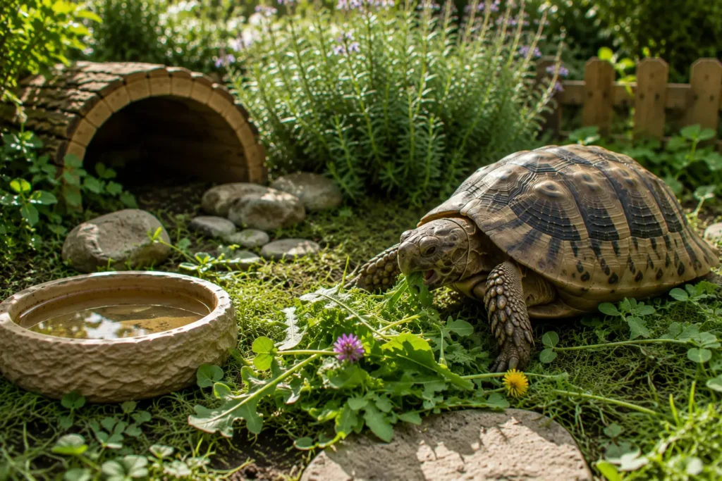 alimentation et eau tortue terrestre